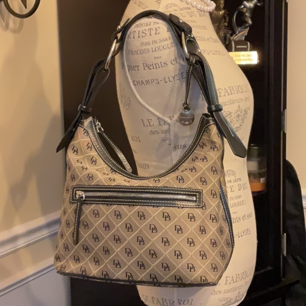 Vintage Dooney & Bourke Db Initial Shoulder Bag - image 2